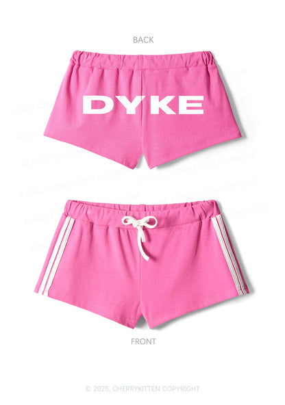 DYKE Pride Y2K Drawstring Mini Shorts Cherrykitten