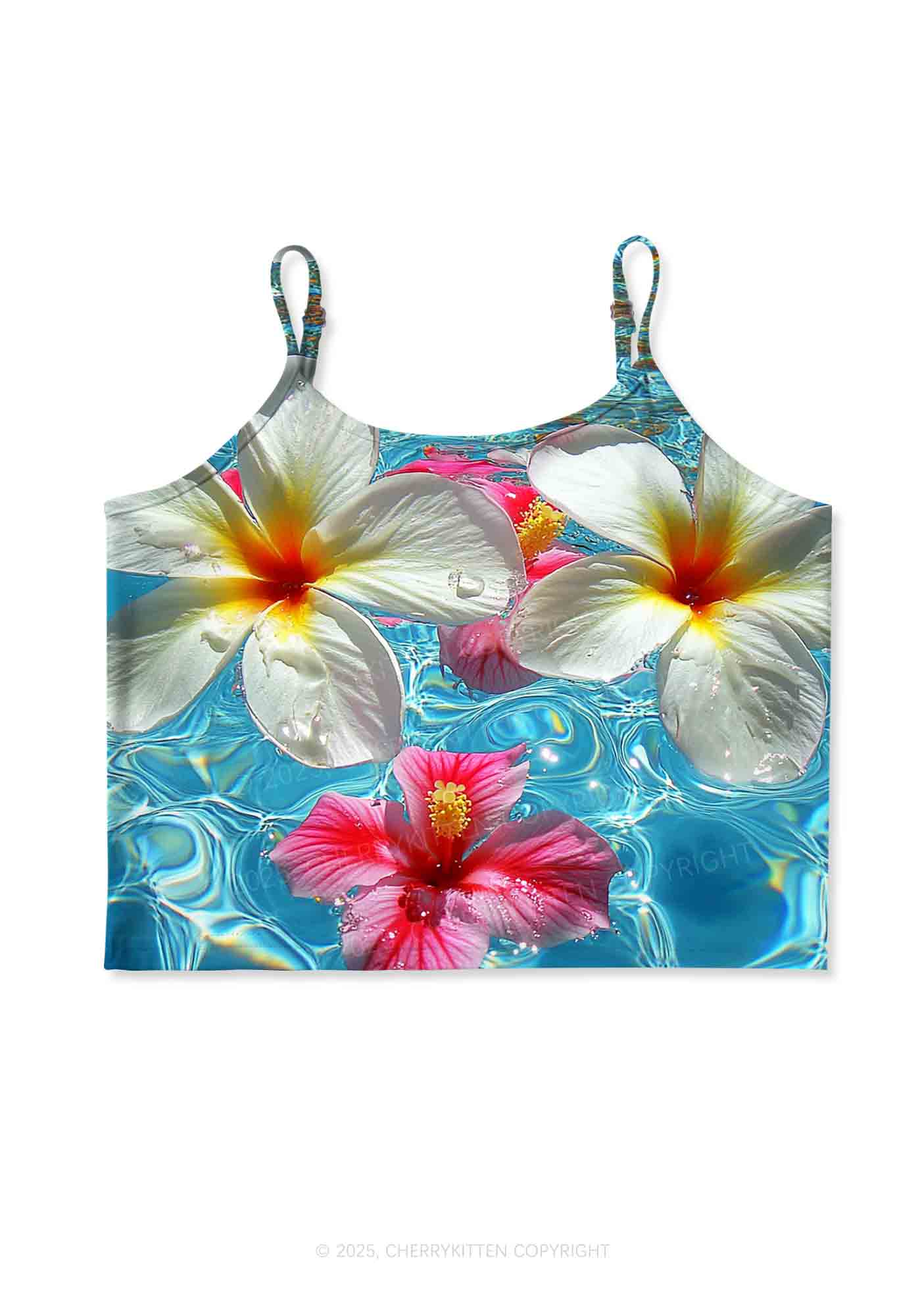 Blooming Floral Y2K Print Cami Crop Top Cherrykitten