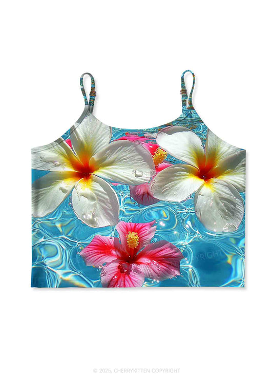 Blooming Floral Y2K Print Cami Crop Top Cherrykitten