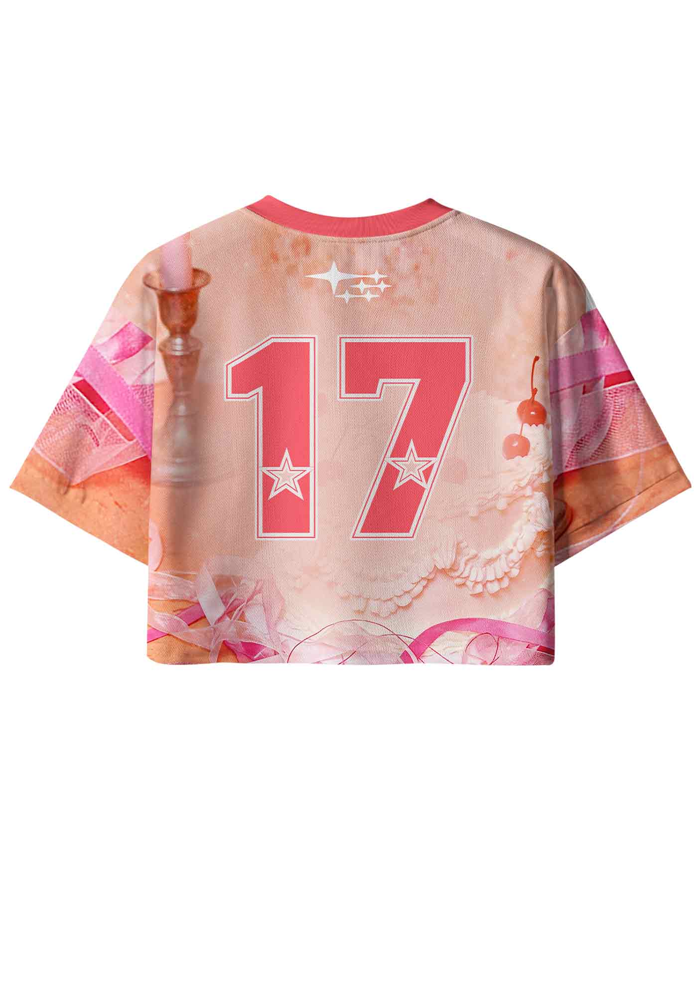 Orange Lesbian Princess Cake Pride Y2K Crop Sport Jersey Shirts Cherrykitten