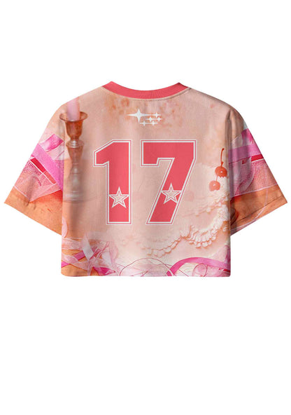 Orange Lesbian Princess Cake Pride Y2K Crop Sport Jersey Shirts Cherrykitten