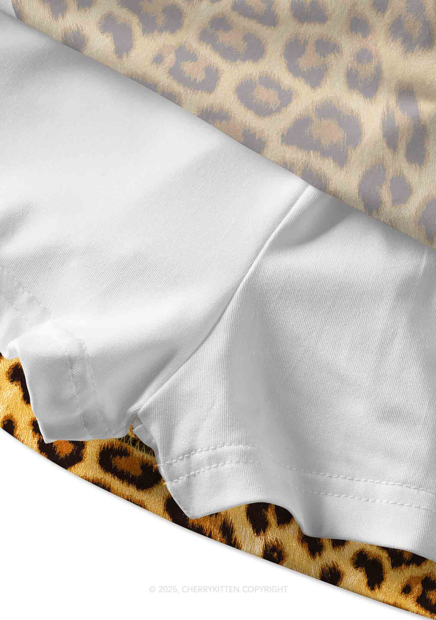 Cxxt Leopard Y2K Print Mini Skirt Cherrykitten