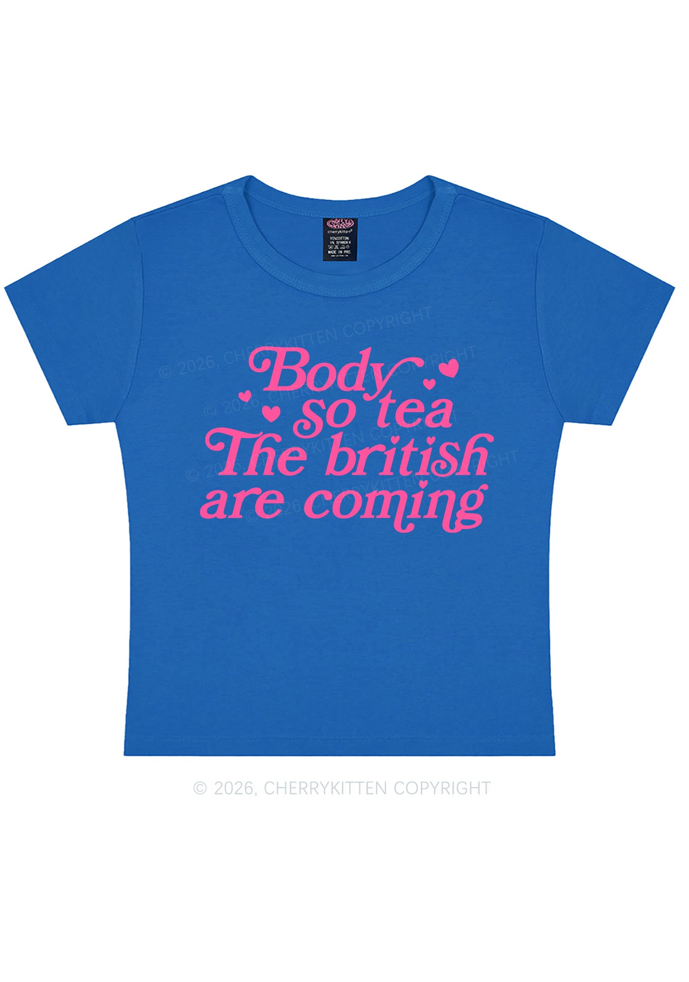 The British Are Coming Y2K Baby Tee Cherrykitten