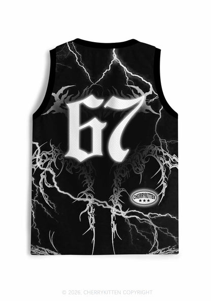 Black Gothic Dyke Pride Y2K Sport Jersey Tank Cherrykitten