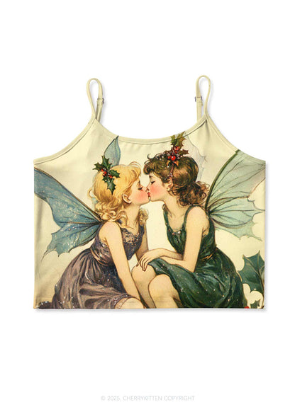 Fairy Kiss Pride Y2K Print Cami Crop Top Cherrykitten