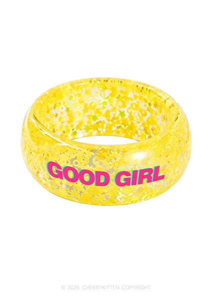 Good Girl Y2K Cuff Bangle Cherrykitten