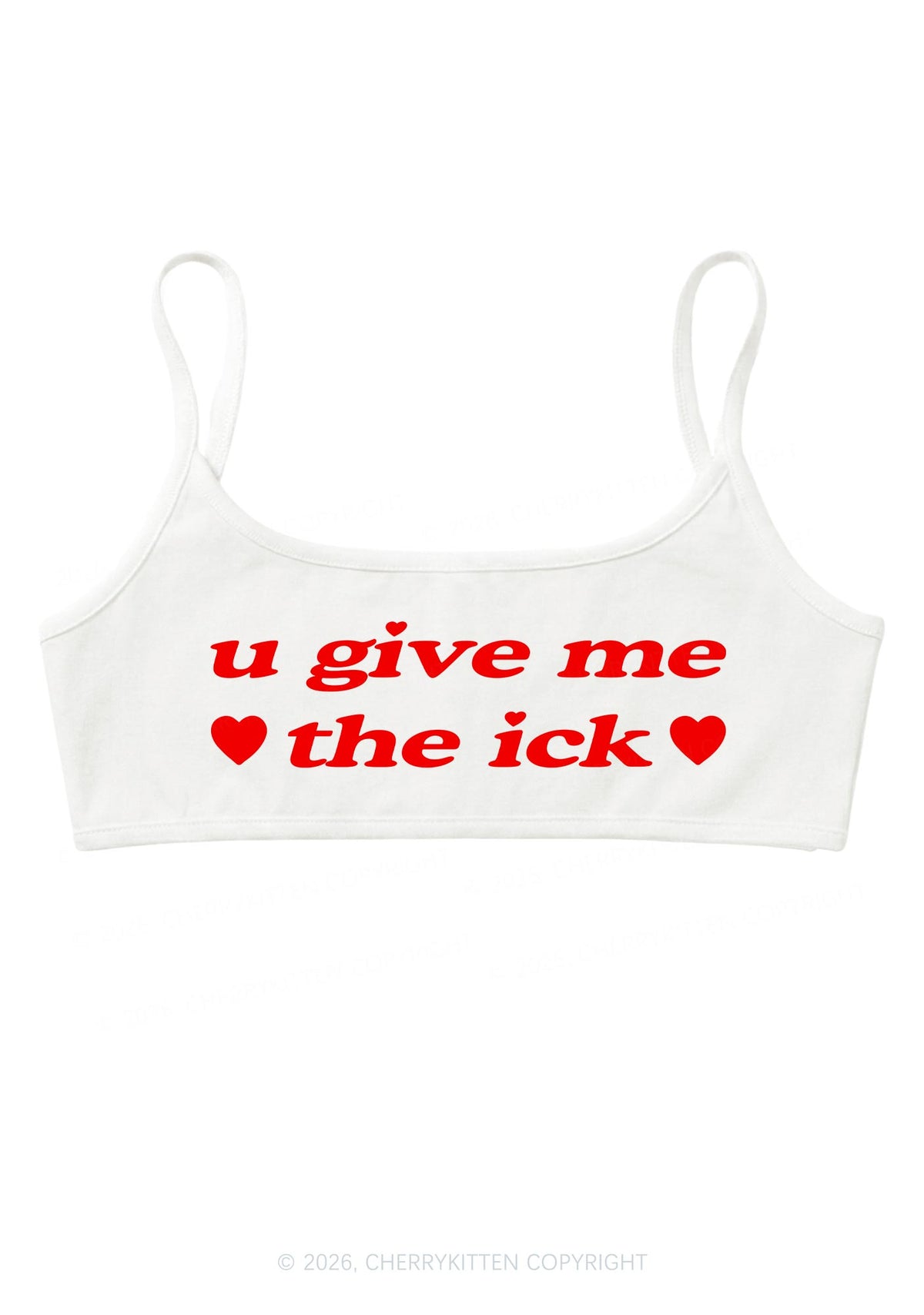 Give Me Ick Y2K Super Crop Cami Cherrykitten