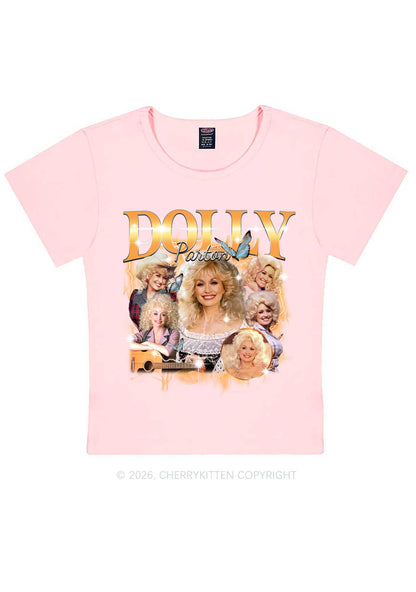 DP Vintage Portrait Y2K Baby Tee Cherrykitten
