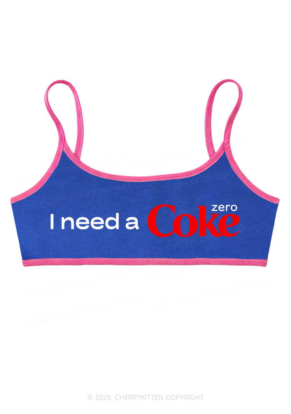 I Need A Cola Y2K Super Crop Cami Cherrykitten