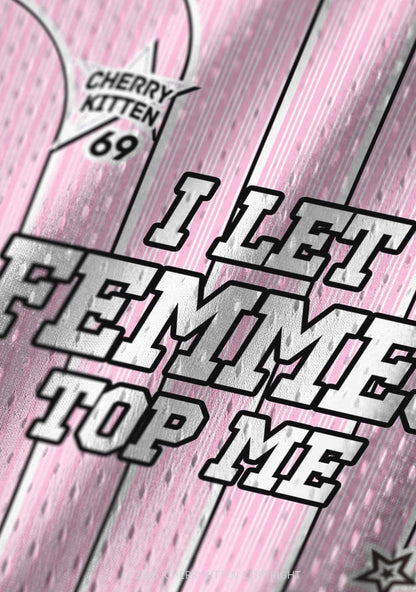 I Let Femmes Top Me Pride Y2K Sport Jersey Tank Cherrykitten