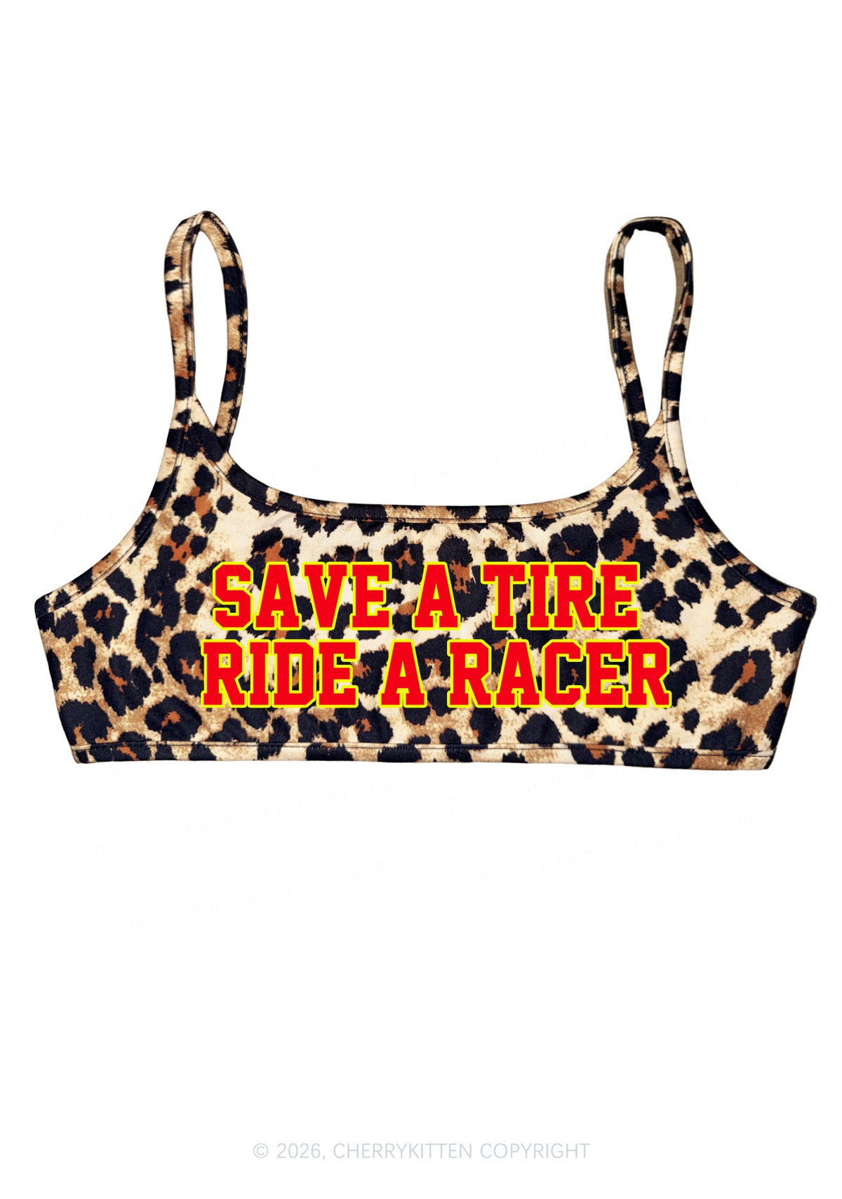 Save A Tire Ride A Racer Y2K Super Crop Cami Cherrykitten