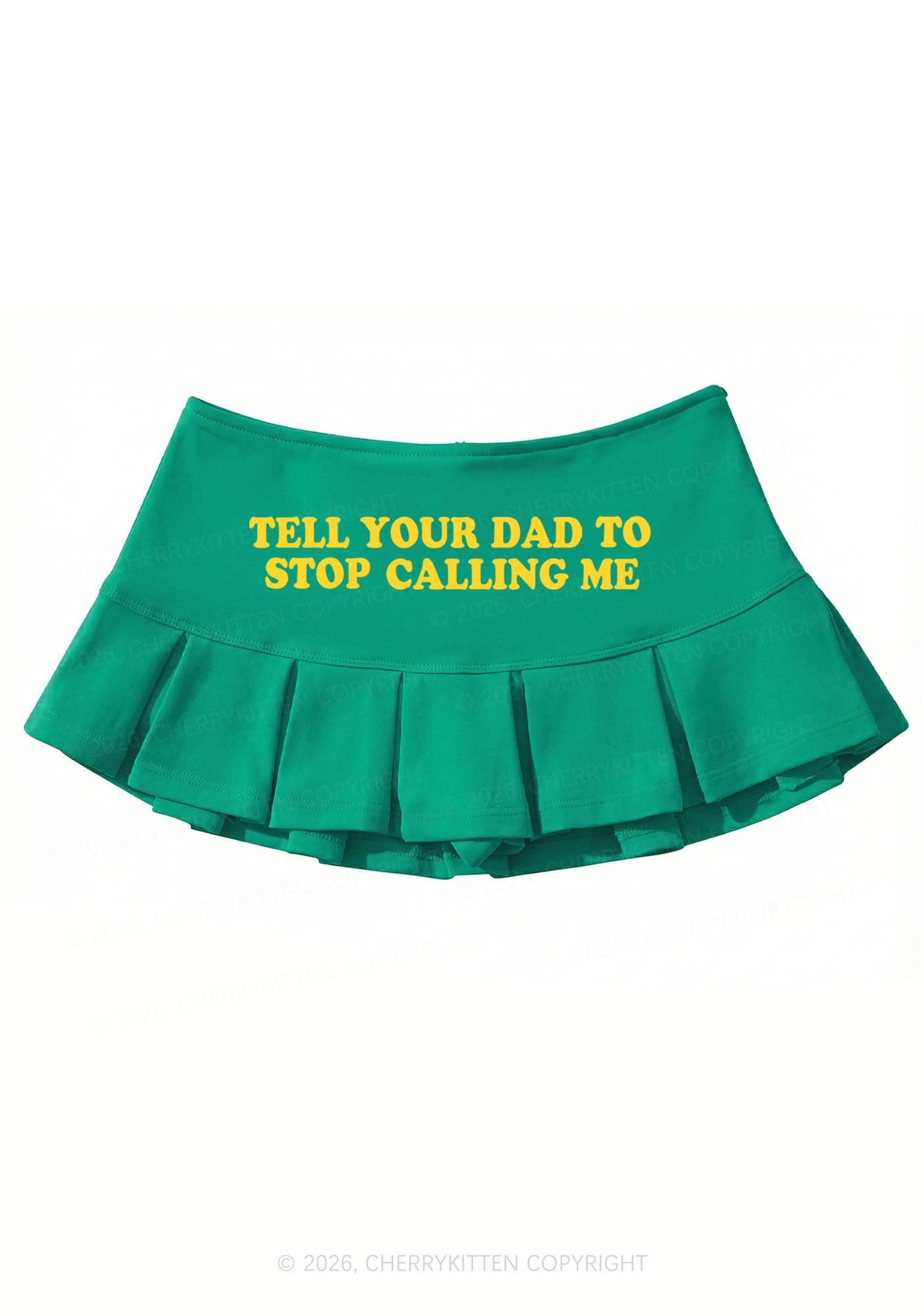 Dad Stop Calling Me Y2K Mini Pleated Skirts Cherrykitten