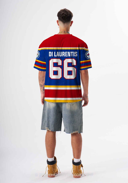 I Love Four Hockey Boys DL Y2K Sport Jersey Shirts Cherrykitten