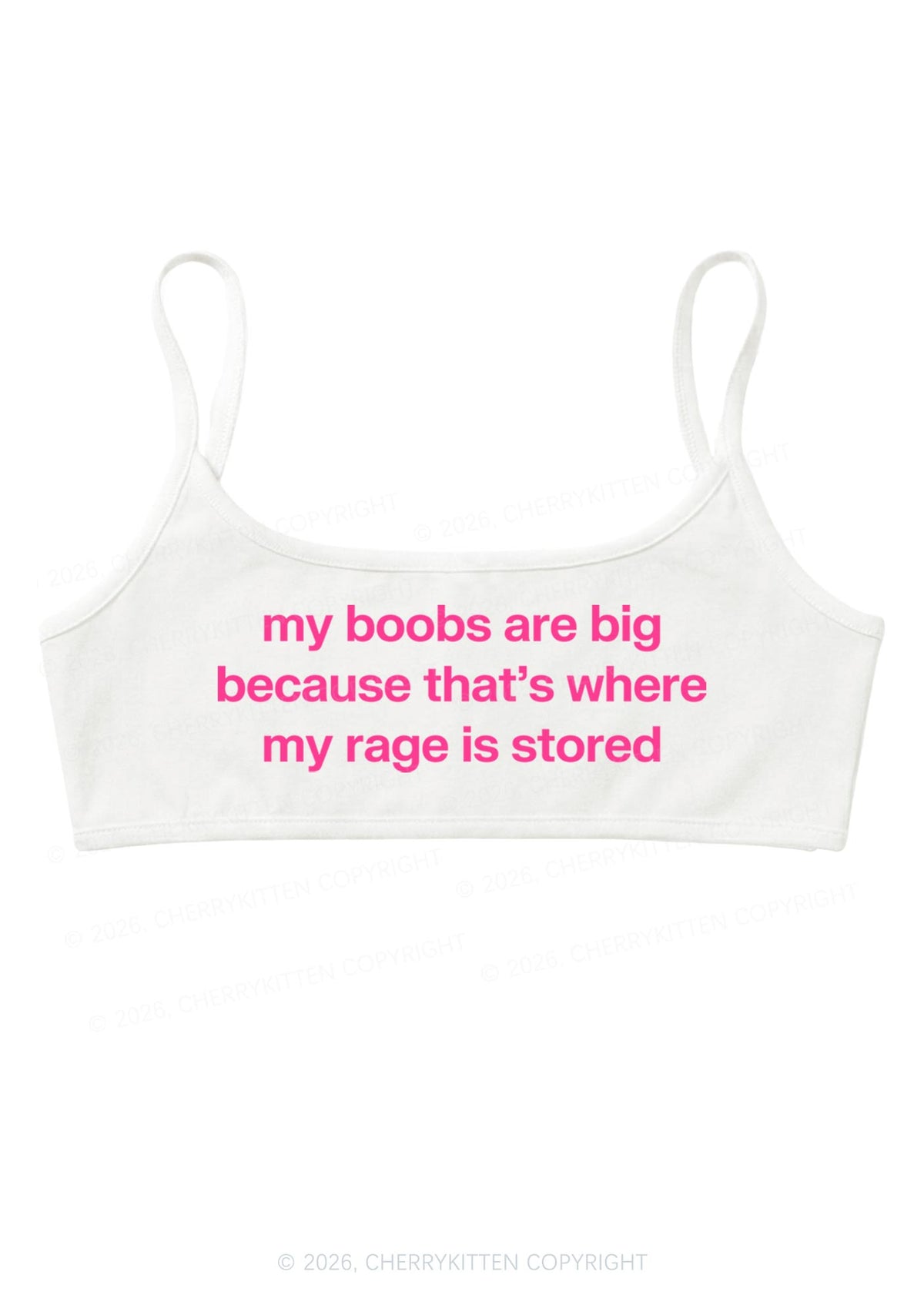 My Bxxbs Stored Rage Y2K Super Crop Cami Cherrykitten