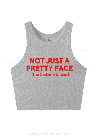 Pretty Face Fantastic Txts Y2K Crop Tank Top Cherrykitten