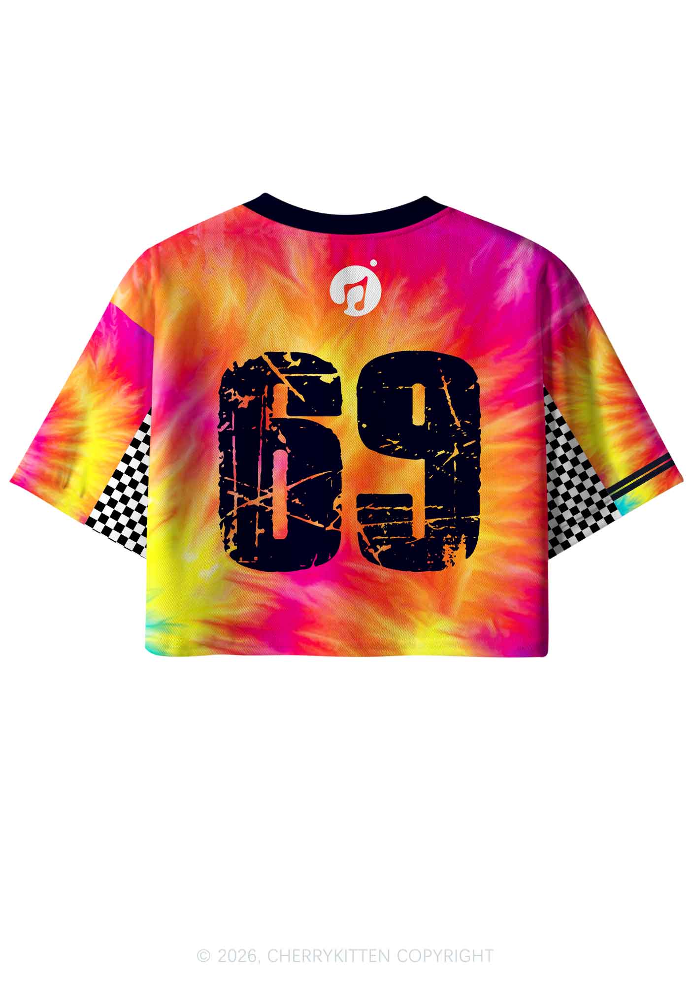 Kiss More Rave Girls Y2K Crop Sport Jersey Shirts Cherrykitten