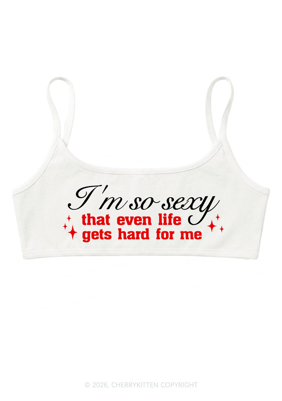 Im So Sexy Y2K Super Crop Cami Cherrykitten