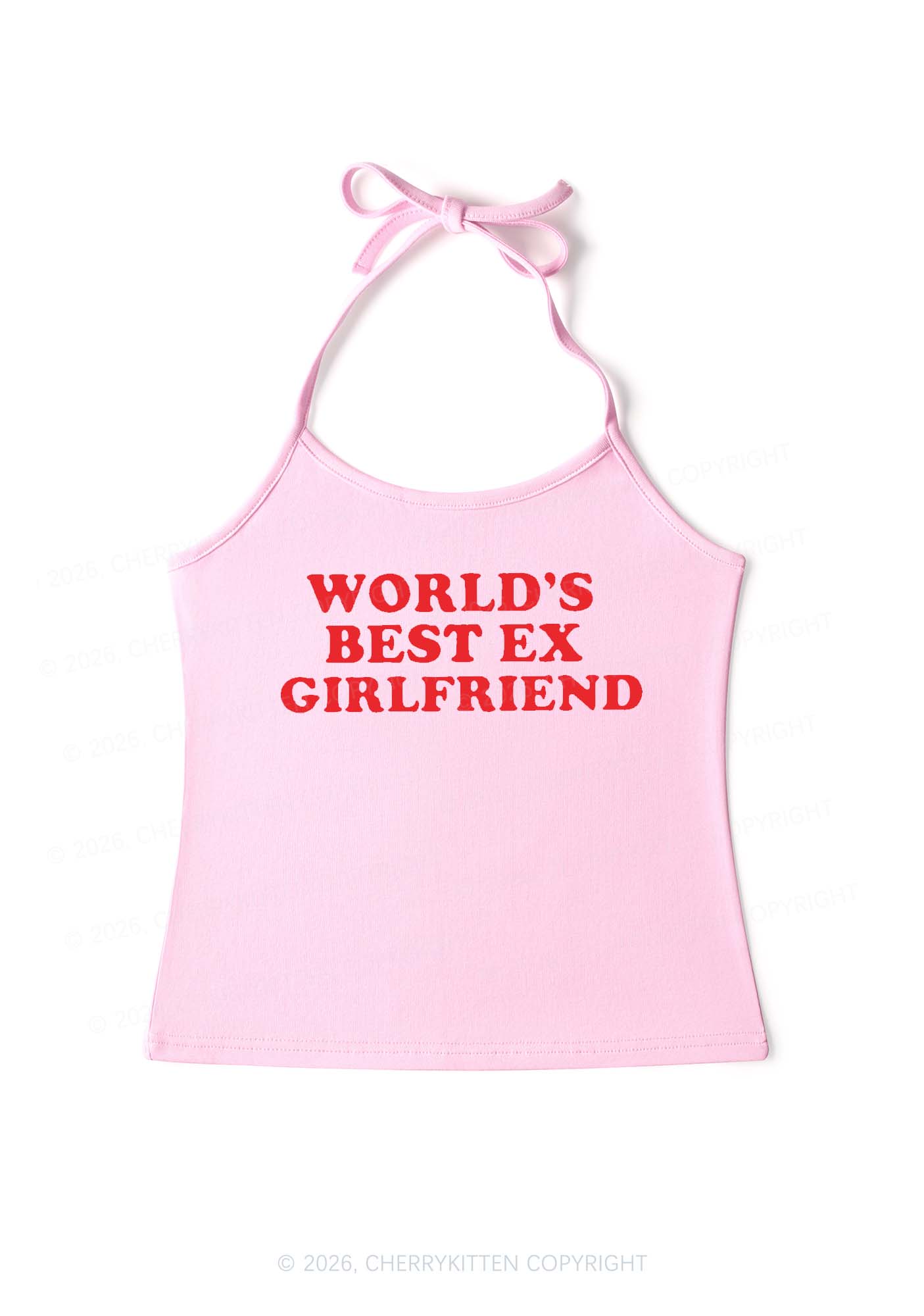 Best Ex Girlfriend Y2K Halter Neck Cami Cherrykitten