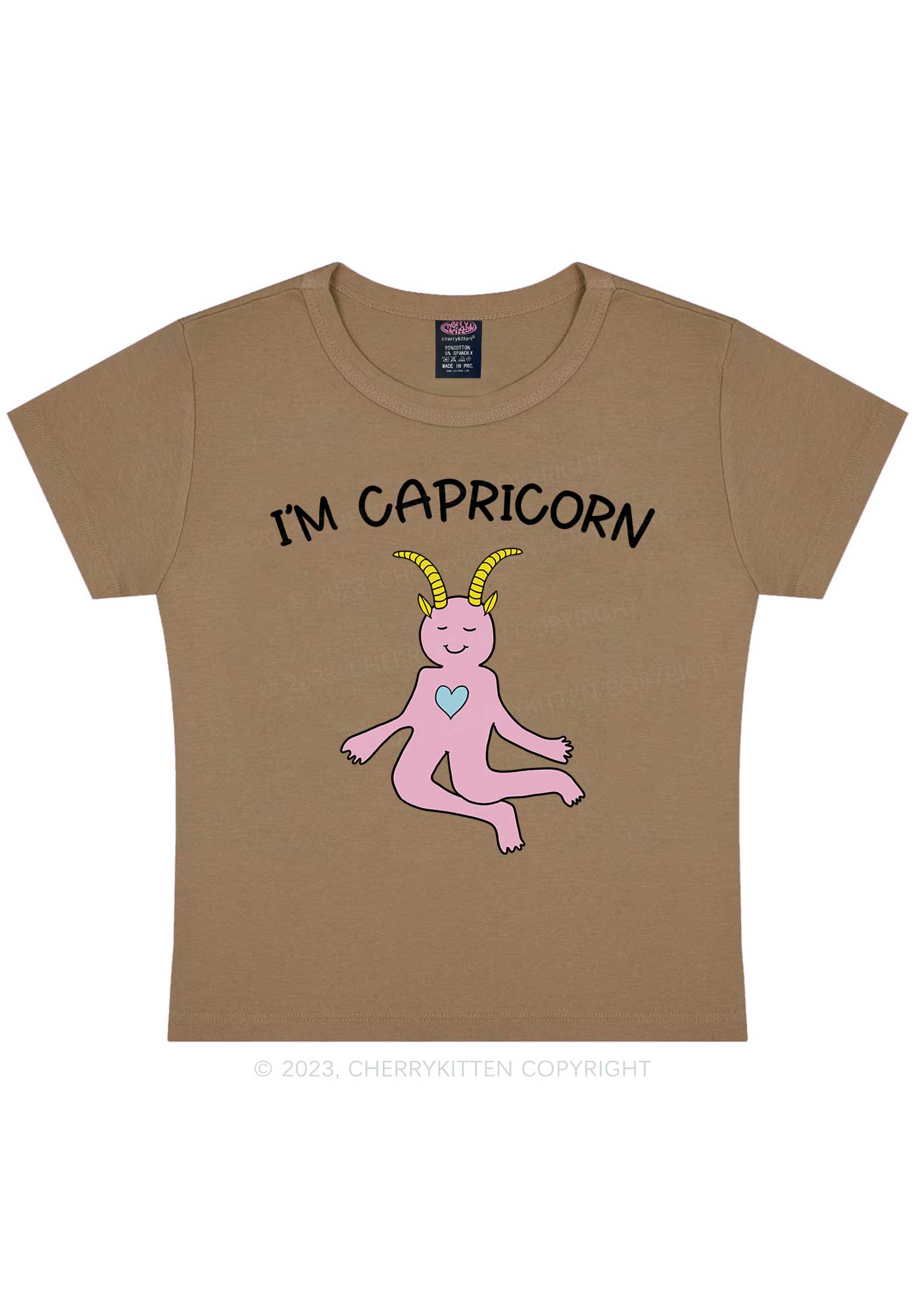 I'm Capricorn Y2K Baby Tee Cherrykitten