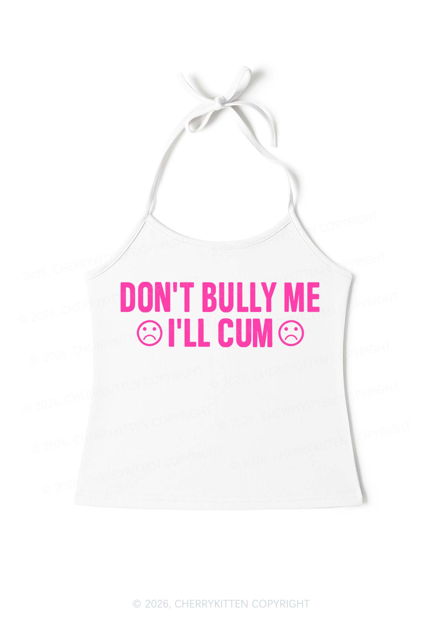 Dont Bully Me Y2K Halter Neck Cami Cherrykitten