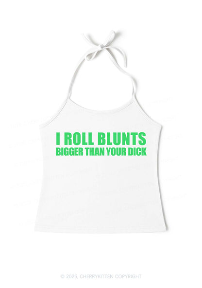 I Roll Blunts Y2K Halter Neck Cami Cherrykitten