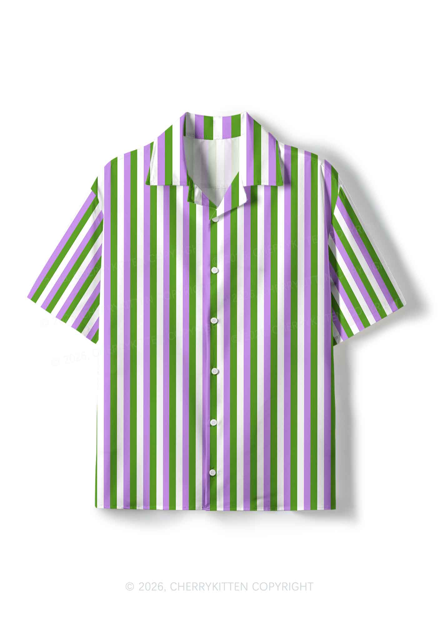 Genderqueer Flag Pride Y2K Print Hawaiian Shirt Cherrykitten