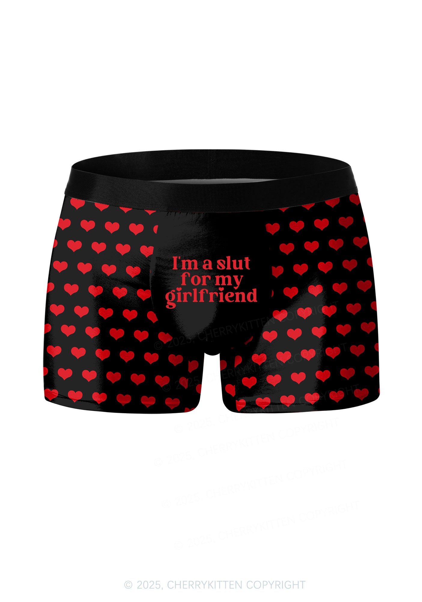 Slxt For My BF GF Valentine's Day Y2K Print Couples Boxer Thong Set Cherrykitten