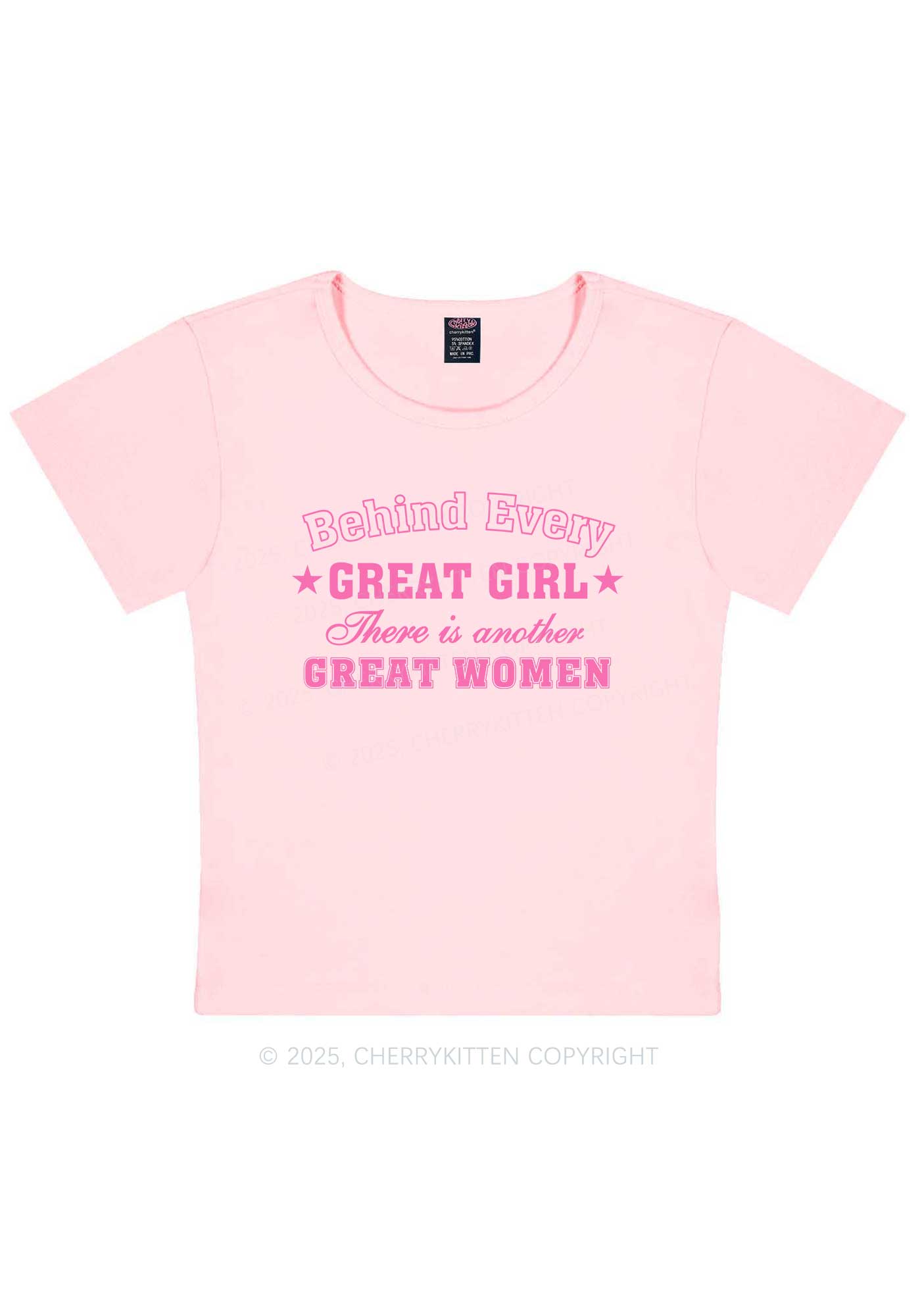 Great Girl Great Women Pride Y2K Baby Tee Cherrykitten