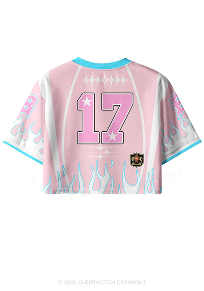 Daddys Good Lil Femboy Pride Y2K Crop Sport Jersey Shirts Cherrykitten
