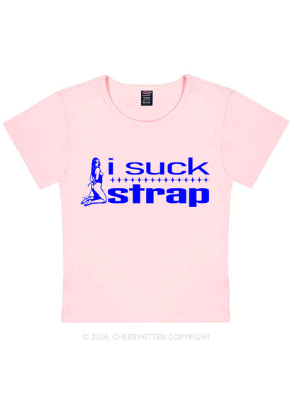 I Suck Strap Y2K Baby Tee Cherrykitten