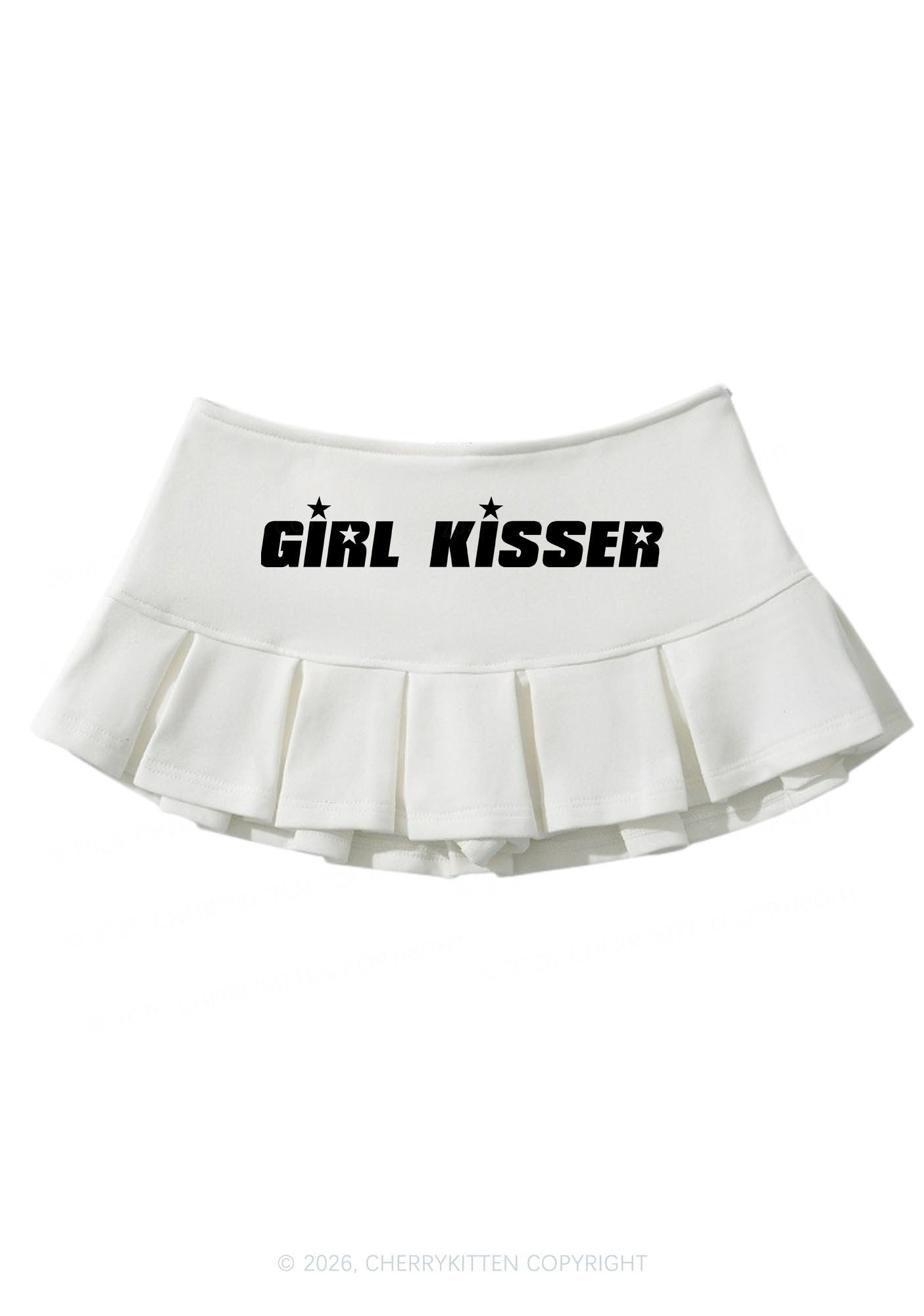 Girl Kisser Pride Y2K Mini Pleated Skirts Cherrykitten