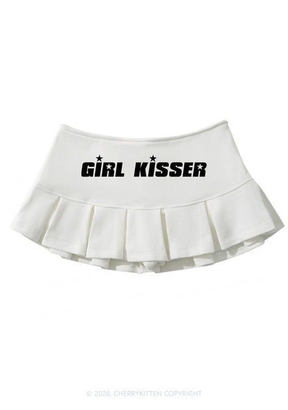 Girl Kisser Pride Y2K Mini Pleated Skirts Cherrykitten
