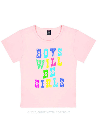 Boys Will Be Girls Pride Y2K Baby Tee Cherrykitten