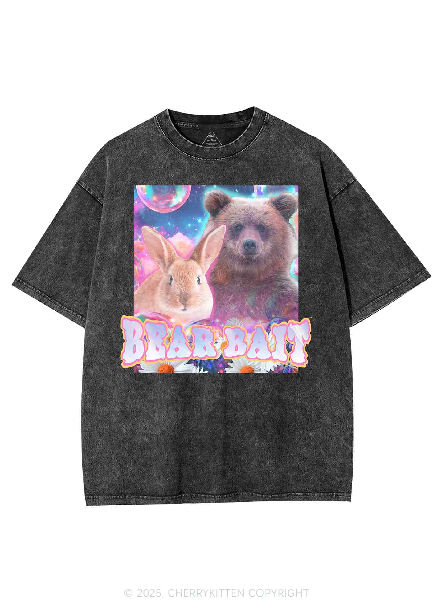 Bear Bait Pride Y2K Shirts Washed Tee Cherrykitten