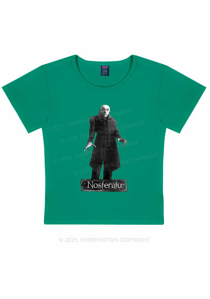Halloween Male Vampire Y2K Baby Tee Cherrykitten