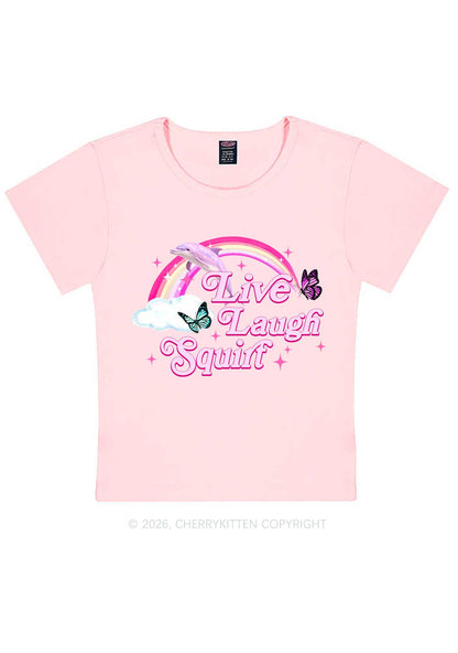 Live Laugh Squirt Y2K Baby Tee Cherrykitten