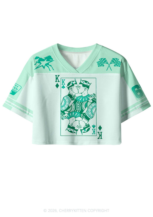 Gay King Pride Y2K Crop Sport Jersey Shirts Cherrykitten