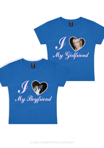 Custom Heart My BF GF Y2K Valentine's Day Baby Tee Cherrykitten