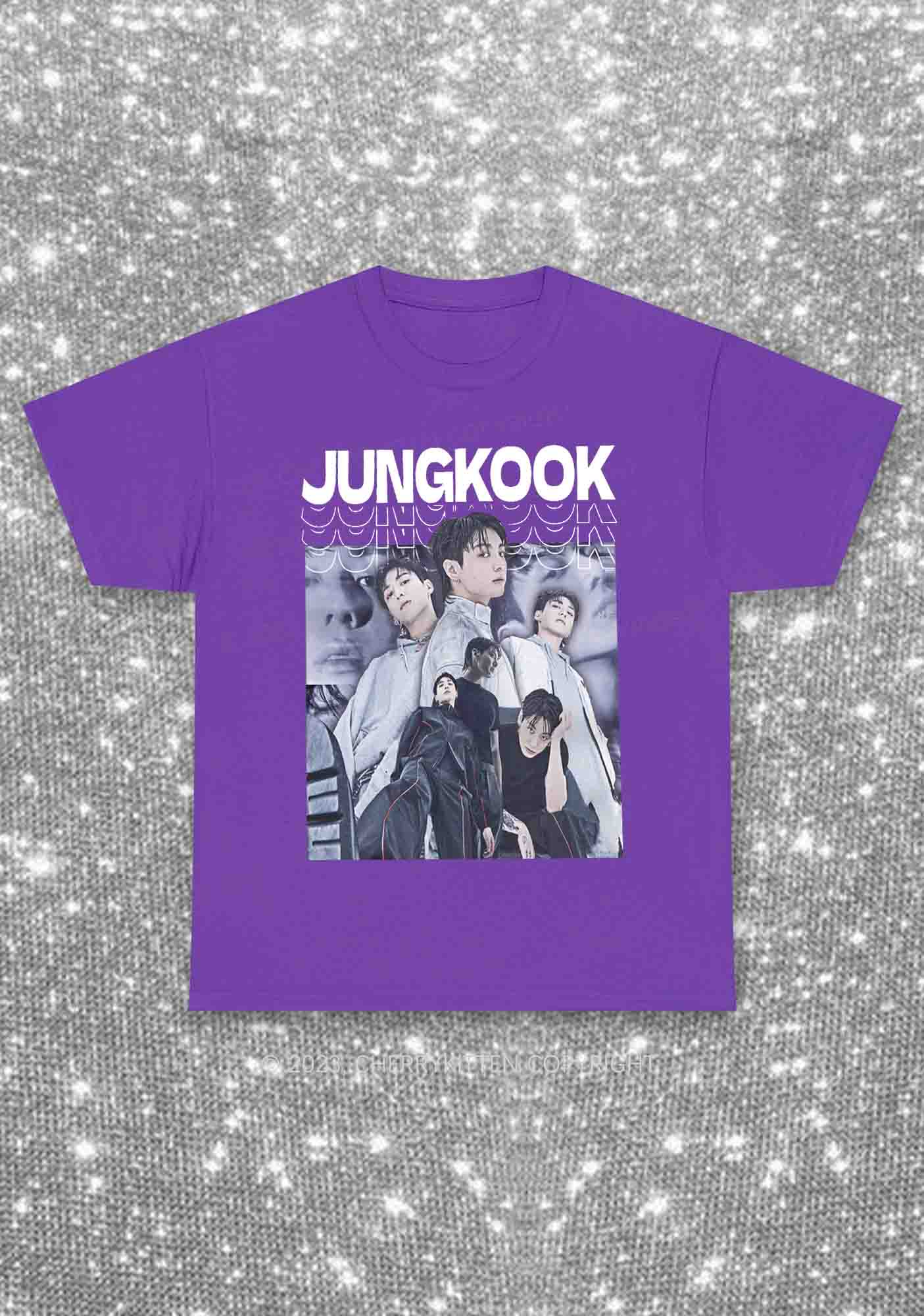 Jungkook Photo Kpop Y2K Chunky Shirt Cherrykitten