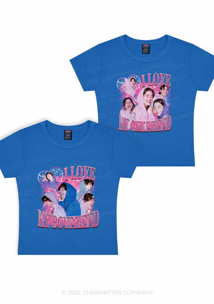 Custom Photos I Love GF BF Y2K Valentine's Day Baby Tee Cherrykitten