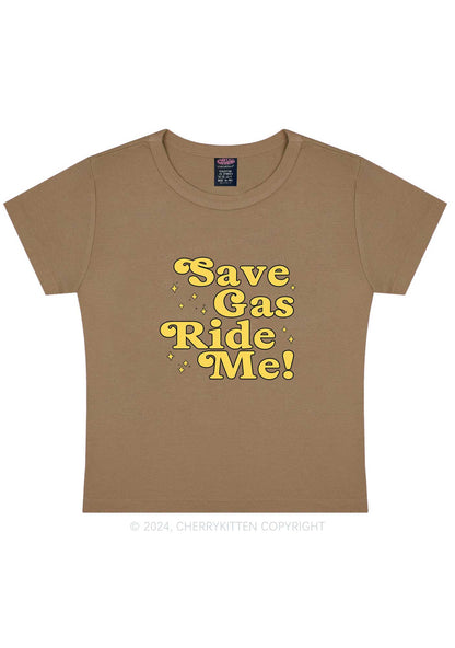 Save Gas Ride Me Y2K Baby Tee Cherrykitten