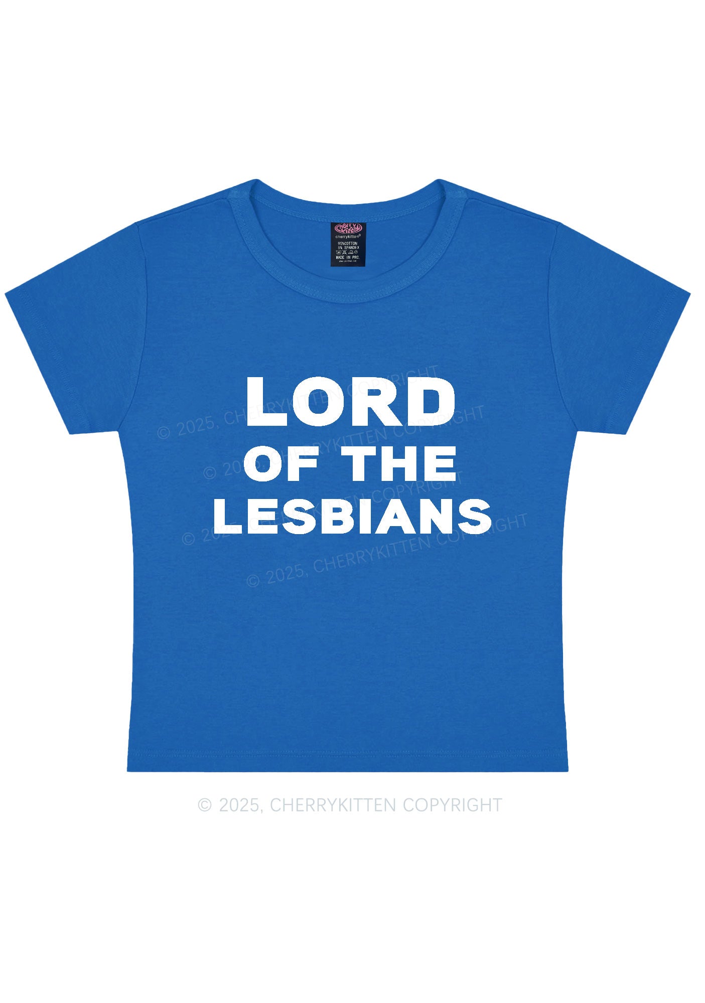 Lord Of The Lesbians Y2K Baby Tee Cherrykitten