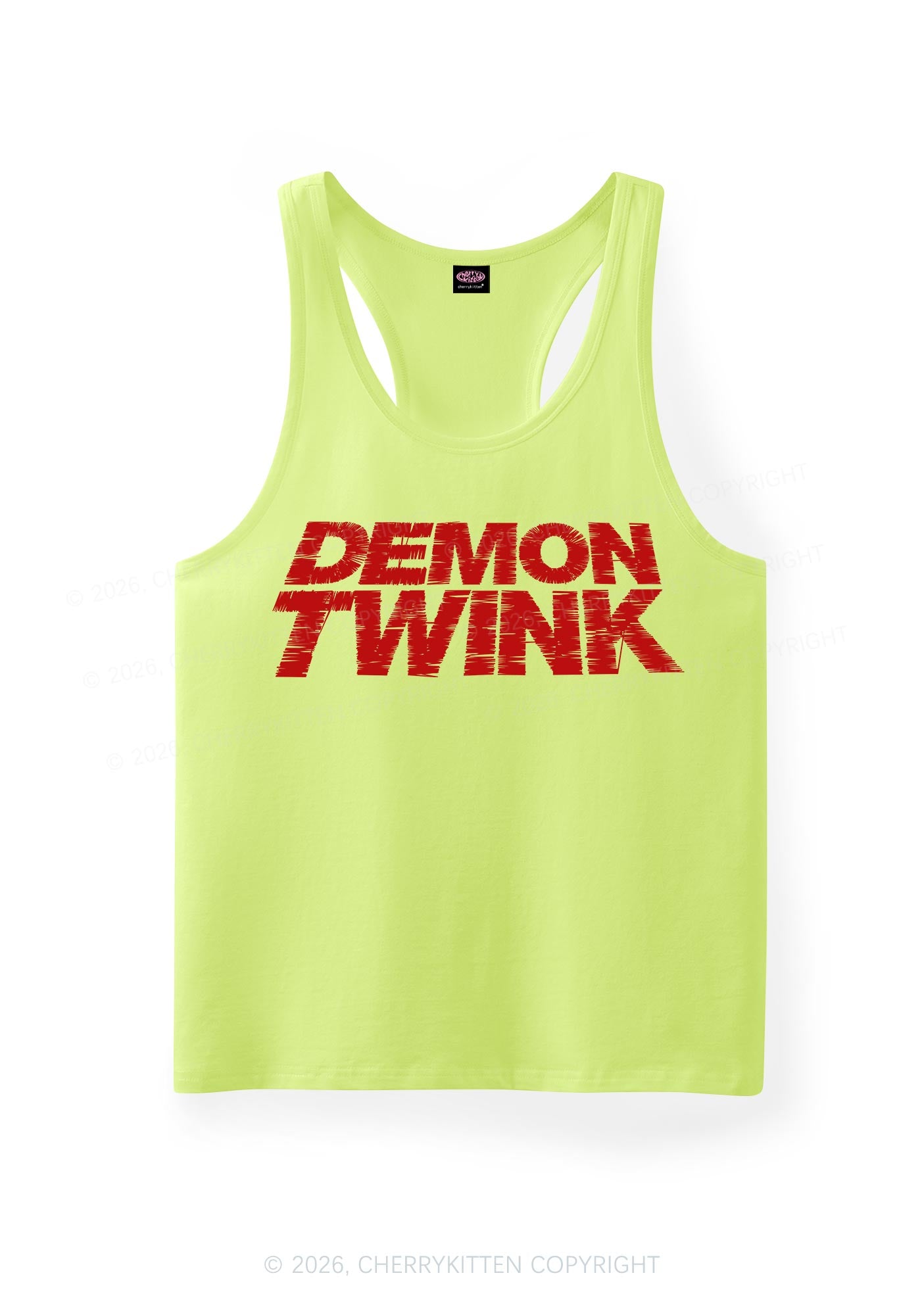 Demon Twink Pride Y2K Men Racerback Tank Top Cherrykitten