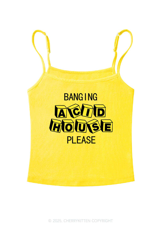 Banging Acid House Y2K Spaghetti Strap Cami Cherrykitten