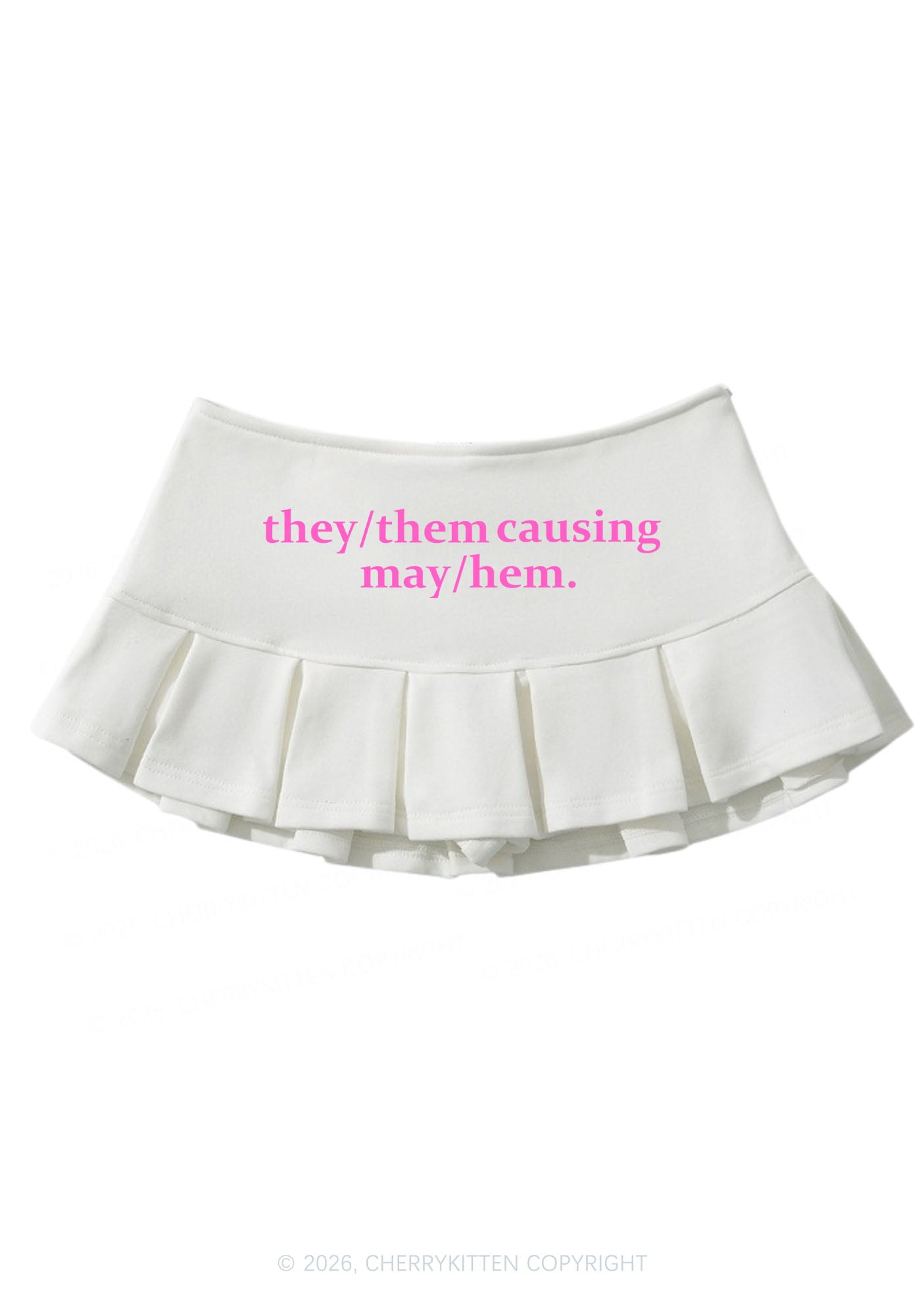 They Causing May Pride Y2K Mini Pleated Skirts Cherrykitten
