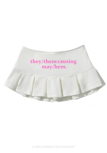 They Causing May Pride Y2K Mini Pleated Skirts Cherrykitten
