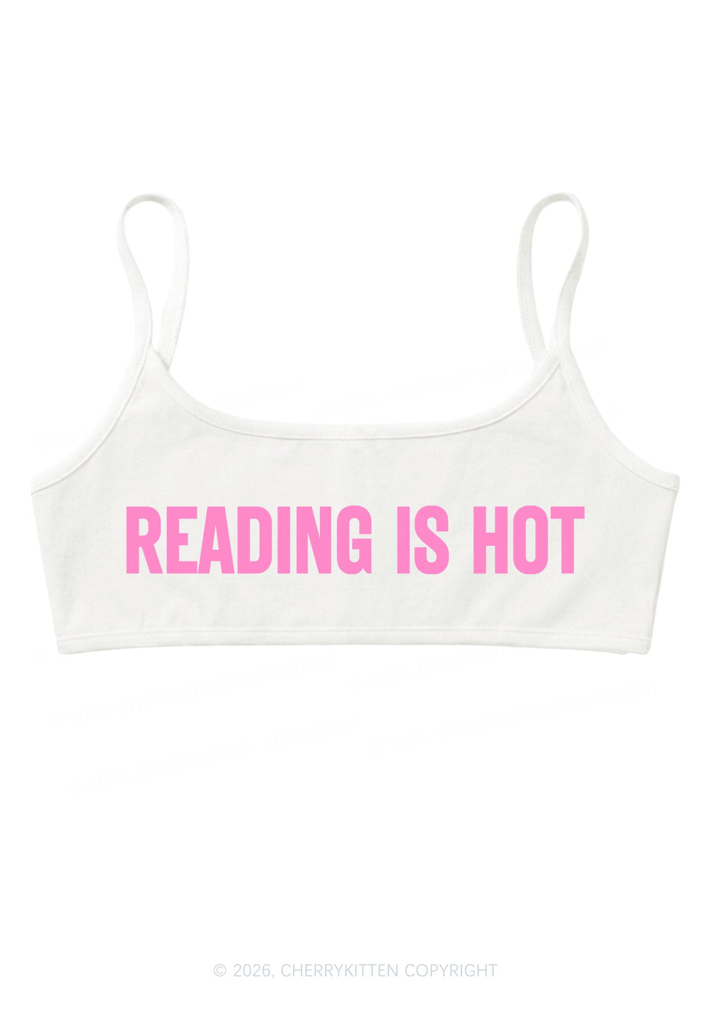 Reading Is Hot Y2K Super Crop Cami Cherrykitten