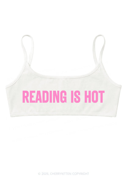 Reading Is Hot Y2K Super Crop Cami Cherrykitten