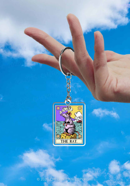 The Rat Smoking 1Pc Y2K Keychain Cherrykitten