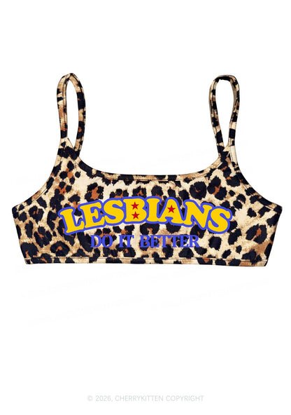 Lesbians Do It Better Pride Y2K Super Crop Cami Cherrykitten